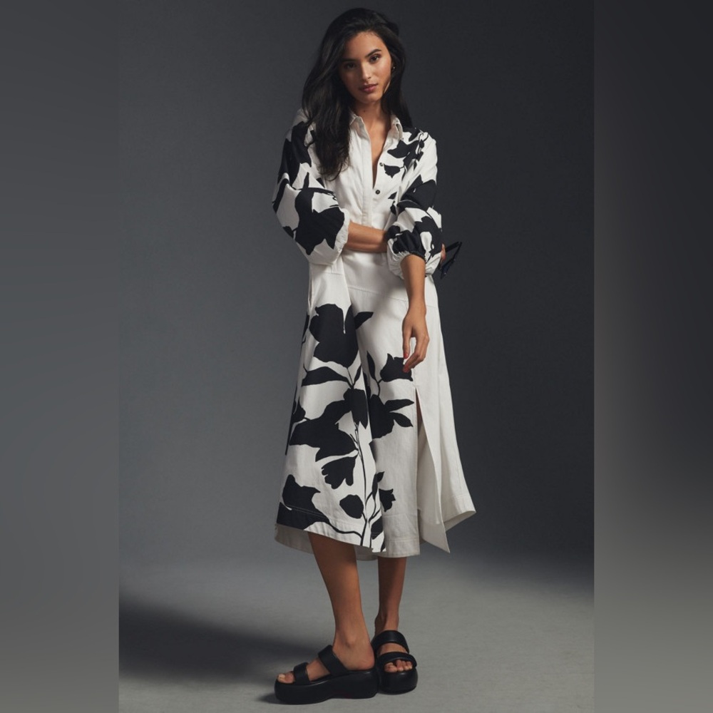Anthropologie x Jo Faulkner Floral Midi Dress